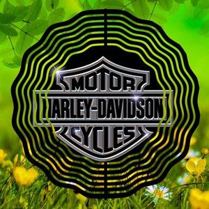 Beautiful 10" Motorcycle Logo Wind Spinner Windspinner Made to last many years